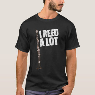 T-shirt Jeu De Clarinet Drôle Je Reed Lire Un Lot Clarinet