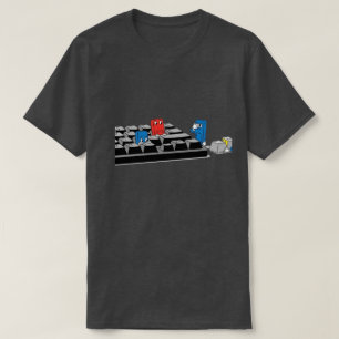 T-shirt Jeu de Clavier d'ordinateur drôle Geeky Tech Shi