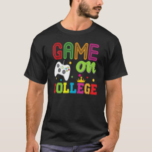T-shirt Jeu De Collège Sur Console Vidéo Enseignant Enfant
