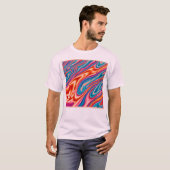 T-shirt Jeu de couleurs attractif (Devant entier)