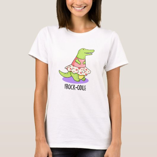T-shirt Jeu de crocodile amusant de roche-odile (Devant)