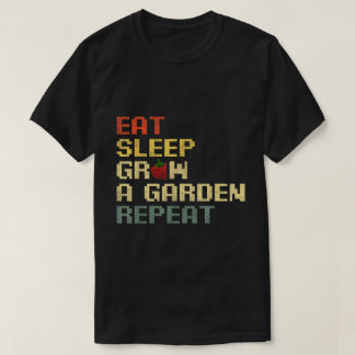 T-shirt Jeu de croissance du sommeil de manger Gamer de ré
