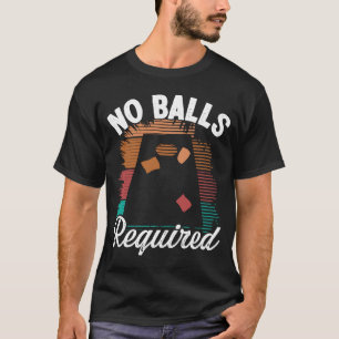 T-shirt Jeu de déglaçage de trou de Cornhole Pas de boules