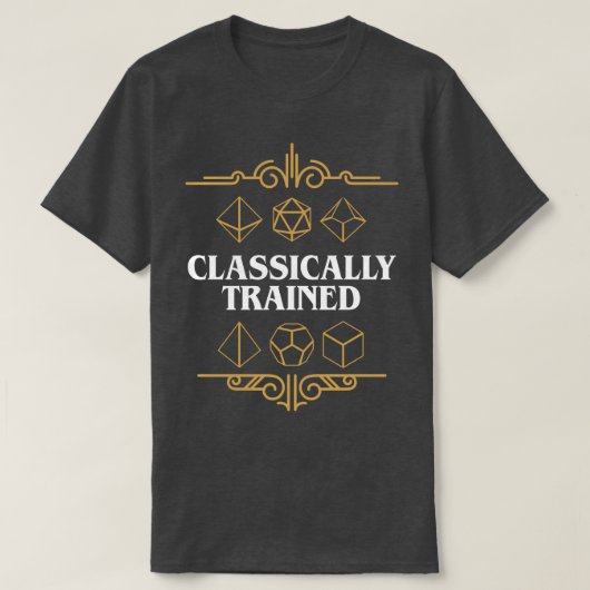 T-shirt Jeu de dés polyédrique classique (Design devant)