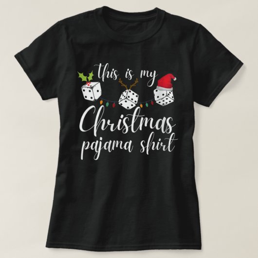T-shirt Jeu de Dice Jeu de Noël de Bunco de femmes (Design devant)
