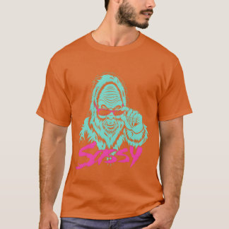 T-shirt Jeu de famille vintage Green Sasquatch
