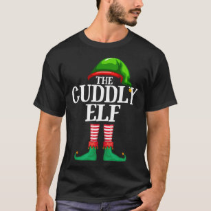 T-shirt Jeu de fête de Noël de famille avec des elfes