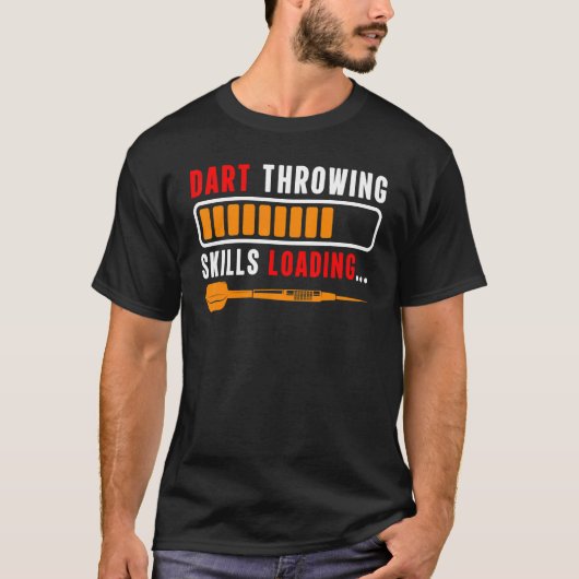 T-shirt Jeu de fléchettes  Joueur  Compétences de lancer d (Devant)