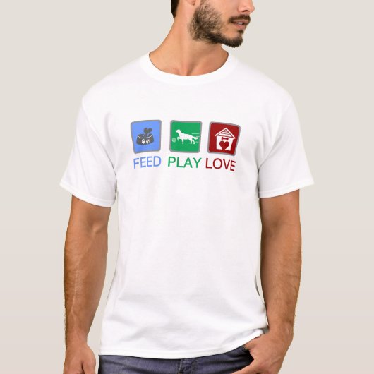 T-shirt jeu de flux amour (Devant)