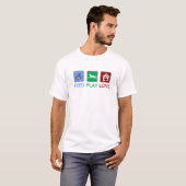 T-shirt jeu de flux amour (Devant entier)
