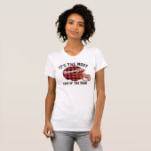 T-shirt Jeu de football de Noël Plaid (Devant entier)
