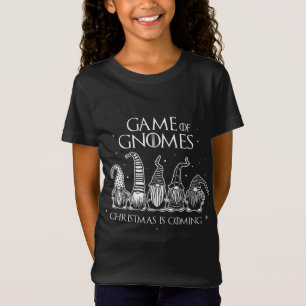 T-Shirt Jeu De Gnomes Noël Arrive Drôle Trois Gno