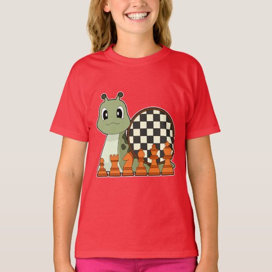 T-shirt Jeu de jeu d'échecs de jeu d'échiquier Snack (Devant)