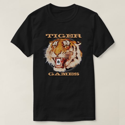 T-shirt Jeu de jeux de tigre (Design devant)