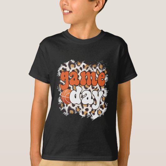 T-shirt Jeu de jour Léopard Sketll Jeu de jour (Devant)