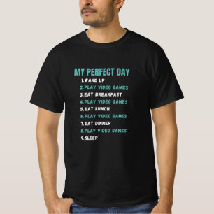 T-shirt Jeu de jour parfait Camps vidéo Jouer