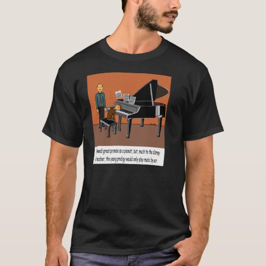 T-shirt Jeu de la musique par l'oreille (Devant)