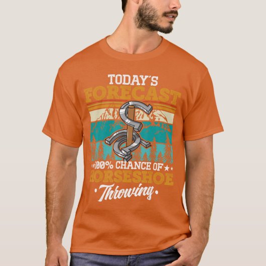 T-shirt Jeu de lancer de fer à cheval garçon lançant (Devant)
