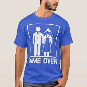 T-shirt Jeu de mariage drôle Game Over Cadeau de mariage d