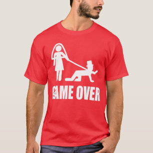 T-shirt Jeu de mariage drôle Game Over Mariage Gageam Gro