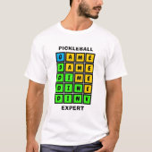 T-shirt JEU DE MOT DE Puzzle DINK Pickleball (Devant)