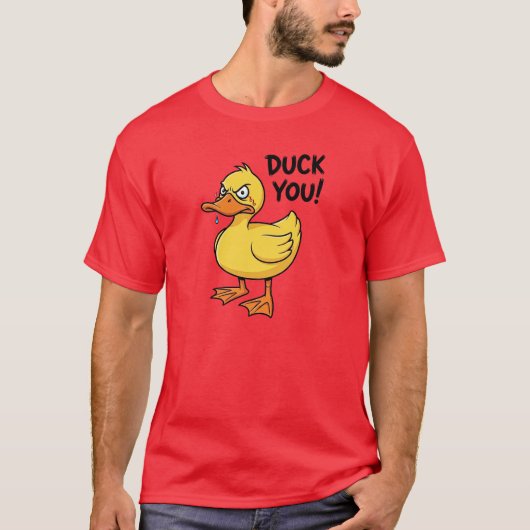 T-shirt Jeu de mots de canard (Devant)
