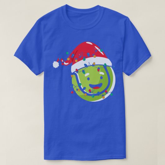 T-shirt Jeu de Noël ampoule de Noël père Noël (Design devant)