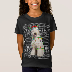 T-Shirt Jeu de Noël moche style Père Noël Labradoodle Chie