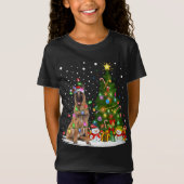 T-Shirt Jeu de Noël Père Noël Chien Malinois Belge Chri (Devant)