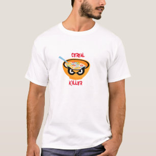 T-shirt Jeu de nourriture pour hommes Halloween Crime Céré