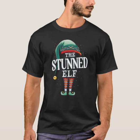 T-shirt Jeu de Pajama de Noël du groupe Elf Stonned (Devant)