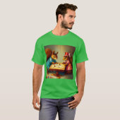 T-shirt Jeu de plateau d'écureuils (Devant entier)
