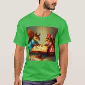 T-shirt Jeu de plateau d'écureuils (Devant)