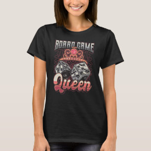 T-shirt Jeu de plateau Queen Dice Tablett Board Joueur de