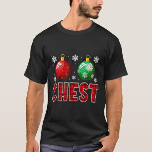 T-shirt Jeu de poitrine Amusants marrons marrons châtaigne