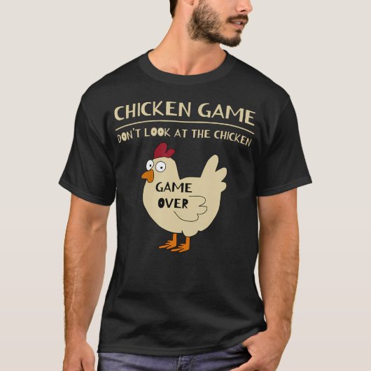 T-shirt Jeu de poulet Poulet drôle (Devant)
