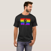T-shirt Jeu de protestation noir Lgbtq Gay pride drapeau U (Devant entier)