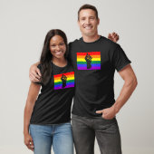 T-shirt Jeu de protestation noir Lgbtq Gay pride drapeau U (Unisexe)