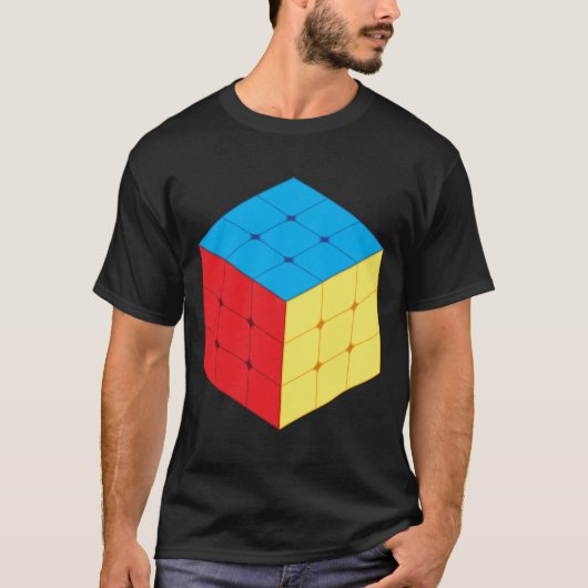 T-shirt Jeu de puzzle de cube (Devant)