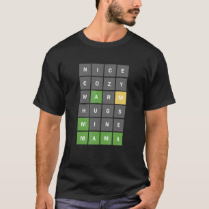 T-shirt Jeu De Puzzle En Mot Croisé Pour Nerdy Wordy Moms