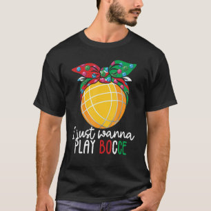 T-shirt Jeu de quilles italien Italie Joueur de bocci Boul