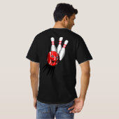 T-shirt Jeu de quilles strike. (Dos entier)