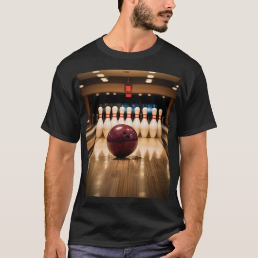 T-shirt Jeu de quilles Strike. (Devant)