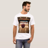 T-shirt Jeu de quilles strike. (Devant entier)