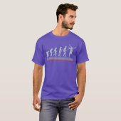 T-shirt Jeu de raquette d'évolution de joueur de Retroenni (Devant entier)
