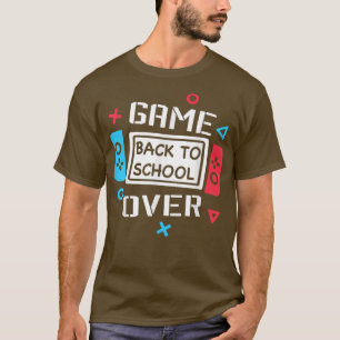 T-shirt Jeu De Retour À L'École Vidéo Contrôleur De Jeu En