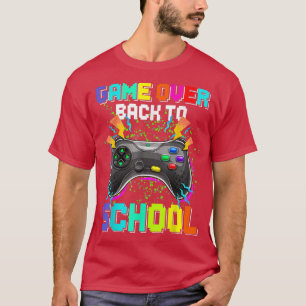 T-shirt Jeu De Retour À L'École Vidéo Jeu Levelup Garçon
