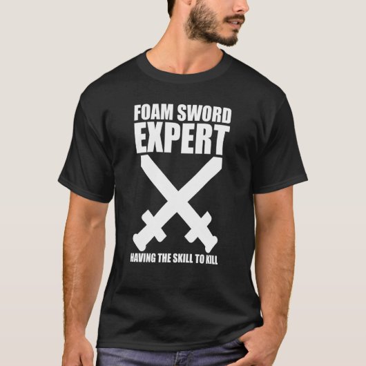 T-shirt Jeu de rôle expert en épée de mousse (Devant)