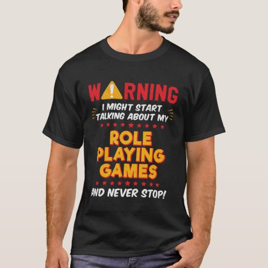 T-shirt Jeu de rôle Jeux RPG Joke Graphisme (Devant)