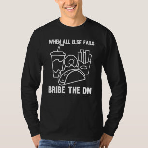 T-shirt Jeu De Roleplay Bribe Dm Tabletop Jeu Ttrpg